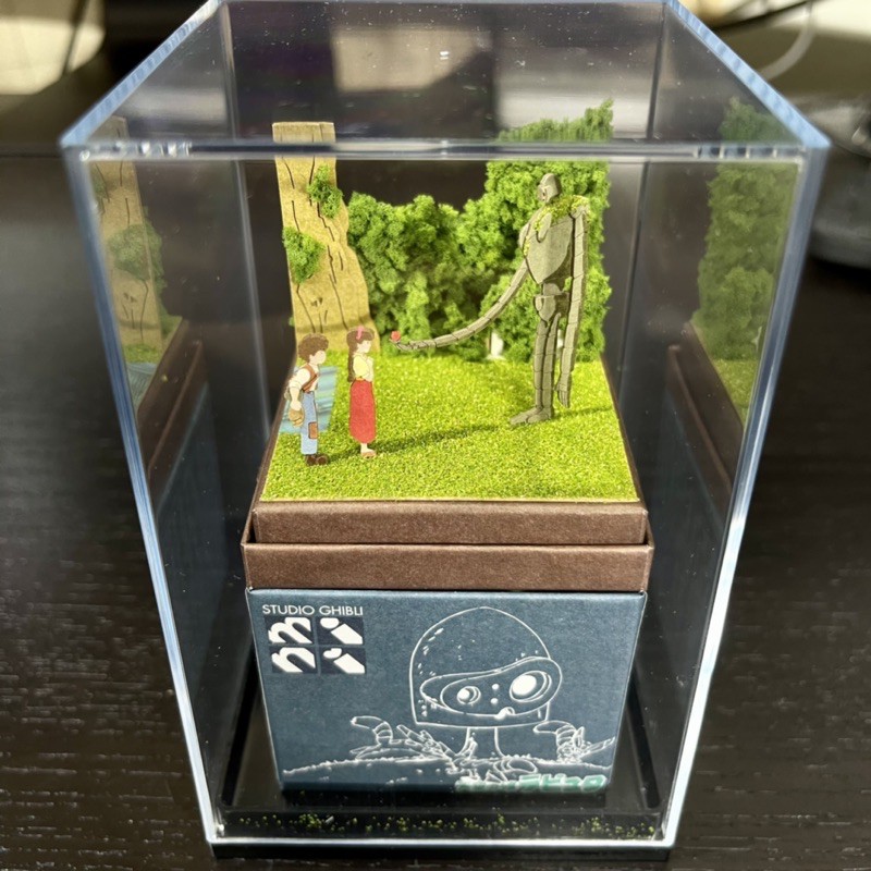 《 吉卜力工作室 》 日版 SANKEI 紙雕 完成品 含專用盒 吉卜力 宮崎駿 天空之城 拉普達 機器人兵 紙模型
