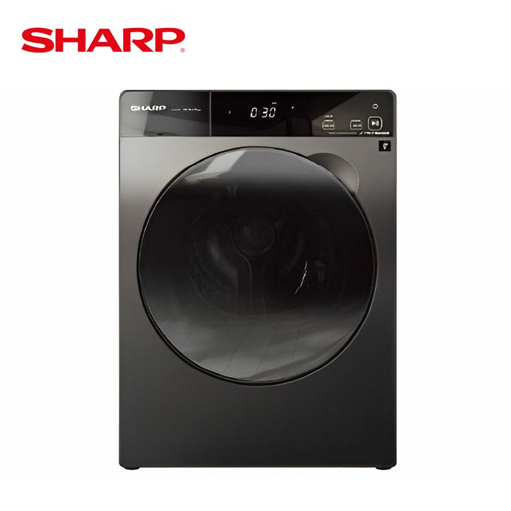 SHARP 夏普10.5公斤變頻溫水洗脫烘滾筒洗衣機(ES-FKP105WDT) 大型配送