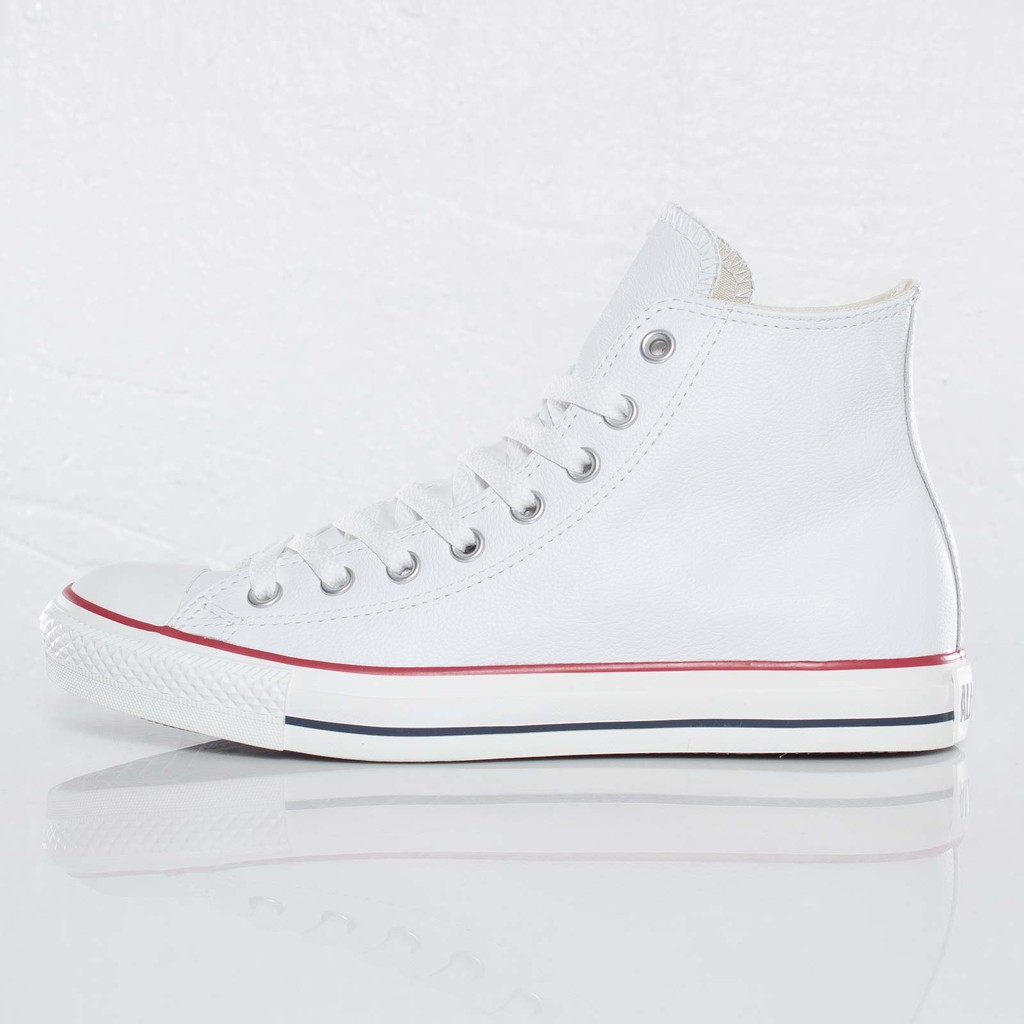 【紐約范特西】現貨 Converse All Star 132169C 鋼印LOGO 高筒皮革 白色 荔枝皮 男鞋
