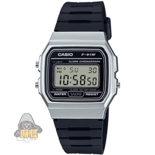 【CASIO】台灣卡西歐公司貨 方型復古造型電子腕錶 生活防水-白(F-91WM-7A)