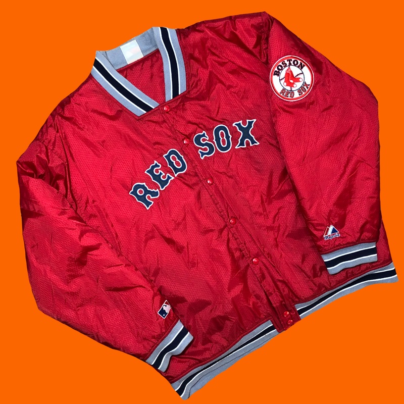 派駁古著 / vintage majestic  Boston Red Sox  波士頓紅襪棒球外套