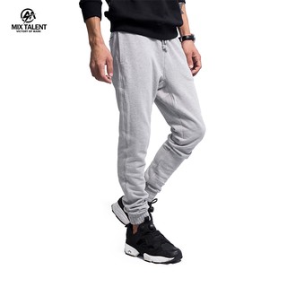 MIX TALENT 棉質 縮口 長褲 LEISURE END PANTS - 灰