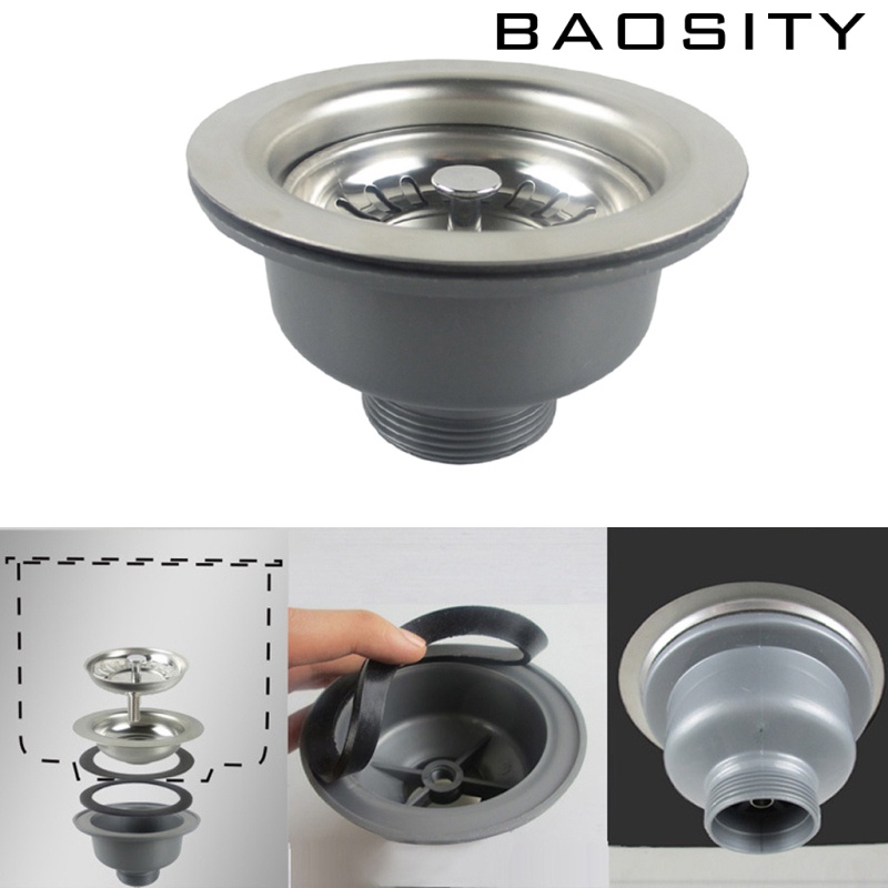 Baosity 不銹鋼水槽排水過濾器盆籃過濾器更換1 蝦皮購物