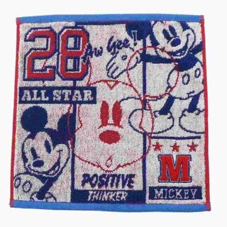 ✨現貨✨日本 Disney 迪士尼 米奇 MICKEY 25*25 CM 純棉 手帕 方巾 毛巾 洗臉巾