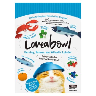 +★Petshop寵物網★Loveabowl囍碗-無穀天然糧-全齡貓-鯡魚&鮭魚&大西洋龍蝦配方150g / 1kg