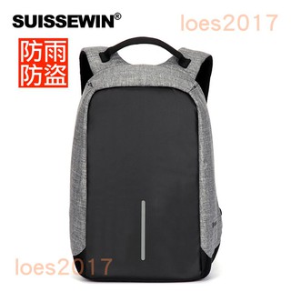 正品 SUISSEWIN 瑞士 軍刀 防水 背包 出國 旅遊 電腦包 筆電包 登山 登山包 旅行 商務 後背包 雙肩包