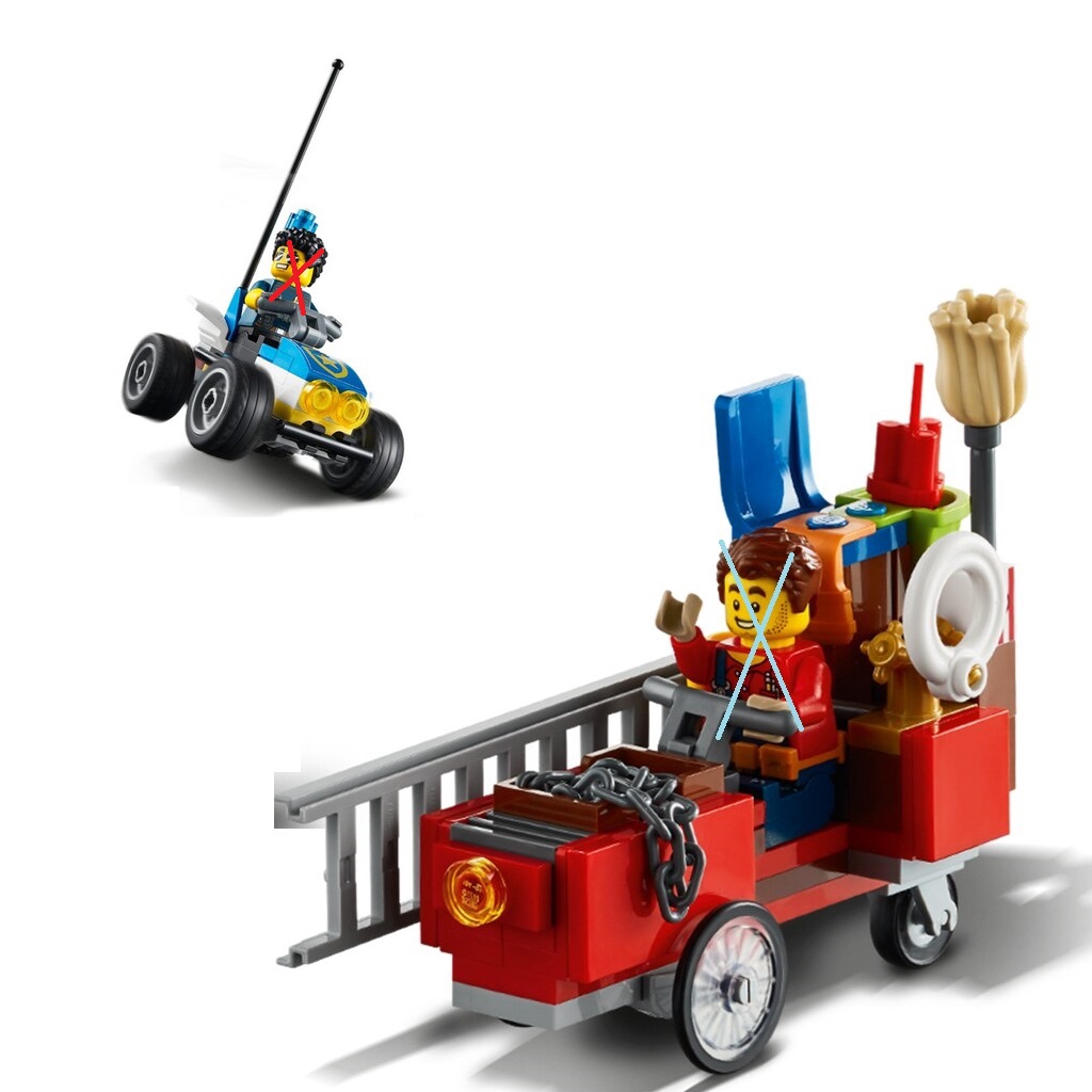 LEGO場景拆盒 60271 城鎮系列 主廣場 場景1(警車+清潔車)【必買站】樂高場景