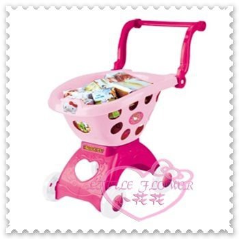 ♥小花花日本精品♥Hello Kitty 推車購物推車超市推車家家兒童玩具安全玩具三歲以上適用 50123308