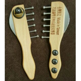 佳樺MIT專利品仿冒必究🇹🇼臺灣山毛櫸木6丁健康磁石按摩器 新專利伊格森雙刮3磁滾珠HM11磁能刮痧器刮痧按摩板肩頸指壓