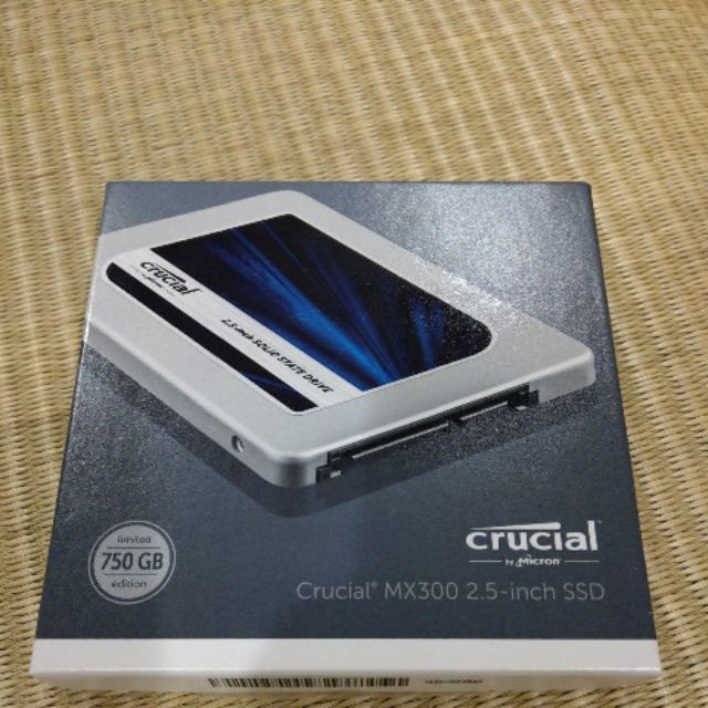 外盒封條已拆封 全新未上電 美光 Crucial MX300 750GB 2.5吋 SSD