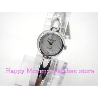【 幸福媽咪 】網路購物、門市服務Emilio Valentino 范倫鐵諾藍寶石水晶鏡面 手鍊造型女錶 SL5015