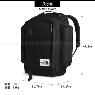 the north face 北面 黑色後揹包 大容量