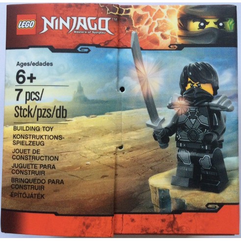 《LEGO 樂高》【Ninjago 旋風忍者系列】黑忍者 阿剛 Stone Armor Cole 5004393