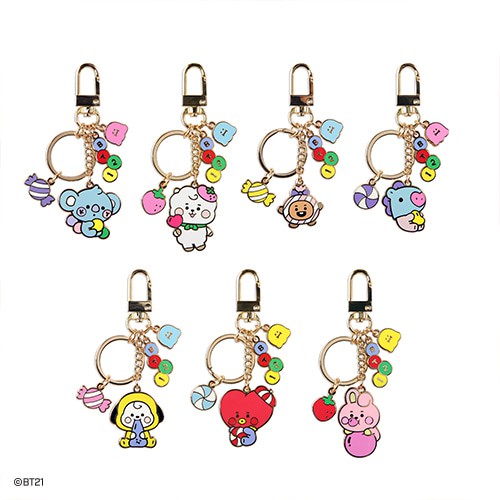 預購 Baby Bt21 Monopoly Jelly Candy 金屬鑰匙圈鑰匙扣吊飾airpods 可用 蝦皮購物