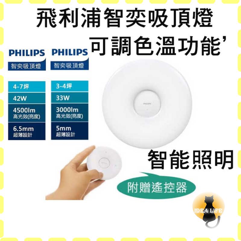 飛利浦 LED Philips智慧照明 智奕吸頂燈42W 33W  含稅附發票 米家 調光調色 臥室燈 客廳燈