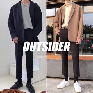 【Outsider】現貨‼️ 西裝外套 男 韓版 寬鬆 休閒西裝外套 正式 男 女