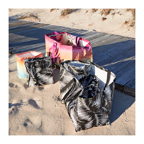 🍄屁力菇🍄IKEA夕陽袋  彩虹袋 沙灘袋 環保購物袋 手提袋 出遊搬家