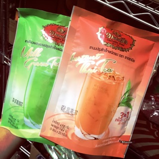 「現貨免運」泰國🇹🇭手標泰式奶茶 泰式奶綠 100g 真的泰國非喝非買不可 個別包裝 手標三合一奶茶