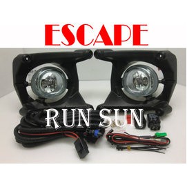 ●○RUN SUN 車燈,車材○● 全新 福特 09 10 11 12 ESCAPE 正廠 原廠 霧燈 含線組開關 整組