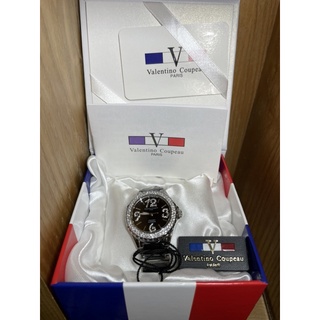 valentino coupeau 范倫鐵諾 V61296黑陶 日本機芯 水晶鑽陶瓷女錶 黑 陶瓷錶 手錶 女錶 防水錶