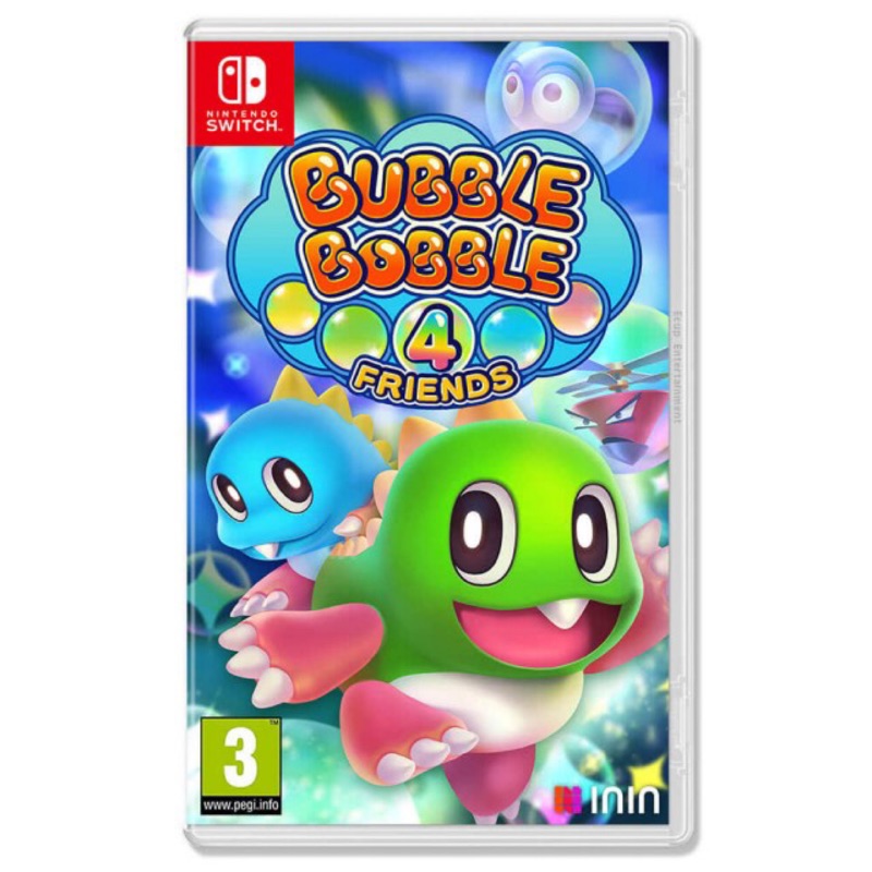 Switch遊戲 NS 泡泡龍 4 伙伴 Bubble Bobble 4 Friends 中文版/特別版 9.5成新