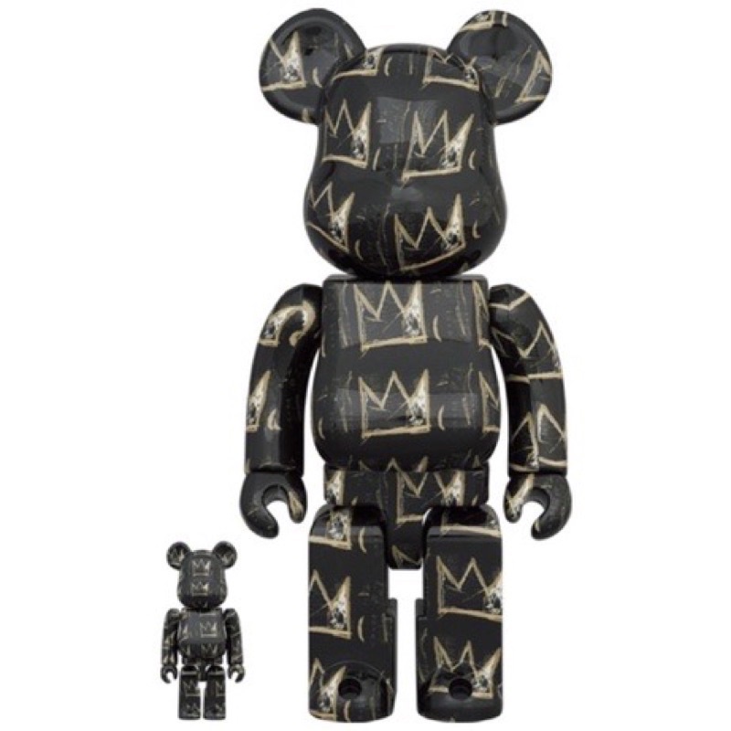 ［現貨］be rbrick 巴斯奇亞8 JEAN-MICHEL BASQUIAT 庫柏力克熊 400%+100%