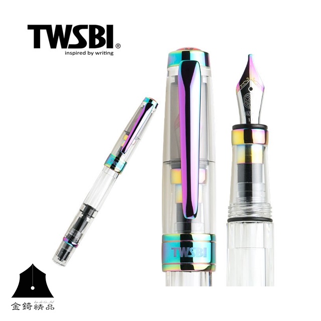 【TWSBI 三文堂】鑽石580系列鋼筆 透明/彩虹
