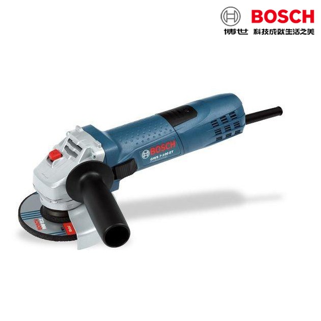 【含稅店】"加贈原廠砂輪片" BOSCH博世 GWS 7-100ET 手持式平面砂輪機4" 可調速 細柄 研磨機