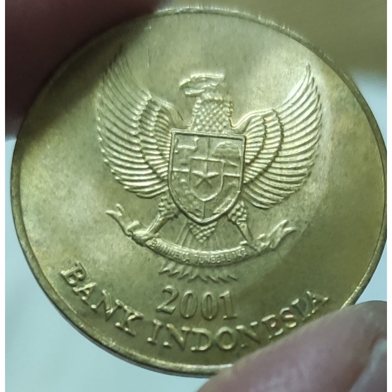 2001年 印尼幣 500圓 盧比