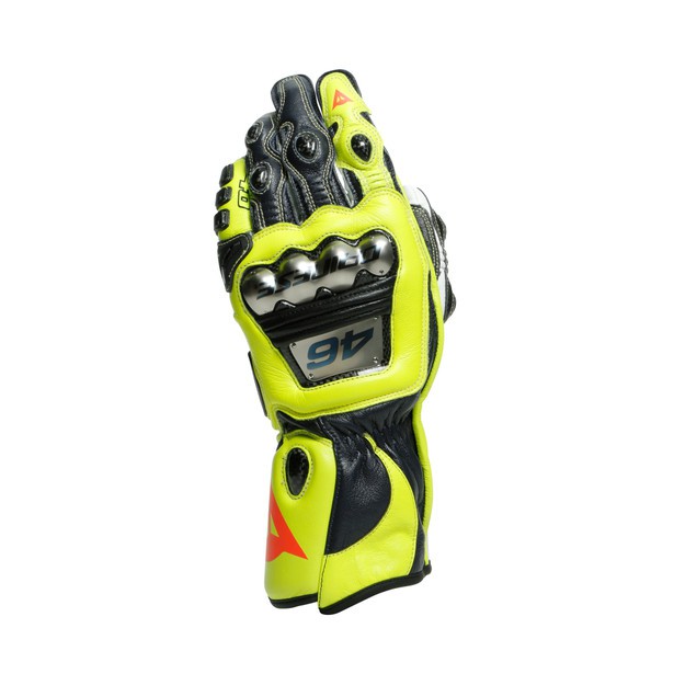 Dainese FULL METAL 6 REPLICA ROSSI 46 GLOVES 鈦合金 長皮革 防摔手套