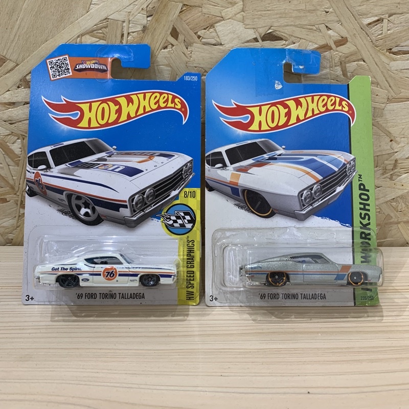 Hot wheels 風火輪 ‘69 Ford Torino talladega 銀色 + 白色