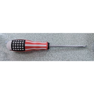 【小鎚的店】(蝦皮代開電子發票)**現貨** 美國旗2用 雙頭防滑螺絲起子 伸縮起子 一字 十字 可伸縮 可調整