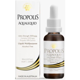 【出清品】Propolis Aqualiquid 50%頂級甜蜂膠滴劑30ml (無酒精)