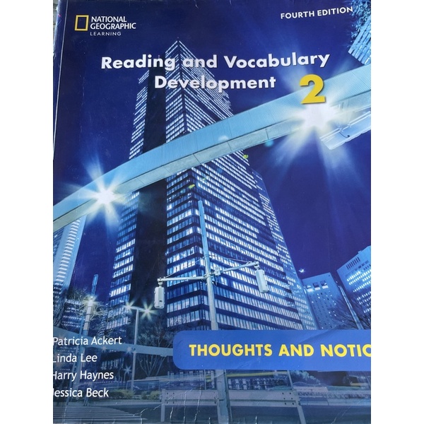 Reading and Vocabulary Development 2 4/e: Thoughts &amp; Notions