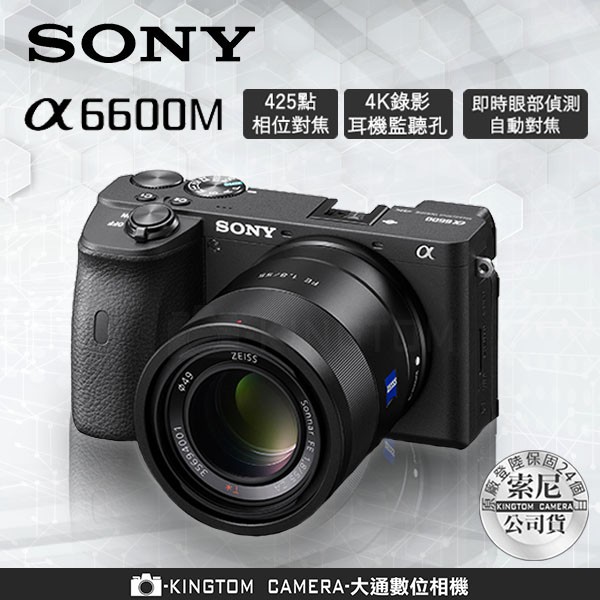 【請先聊聊詢問】 SONY ILCE-6600M a6600M SEL18-135 變焦鏡組 微型單眼相機 公司貨