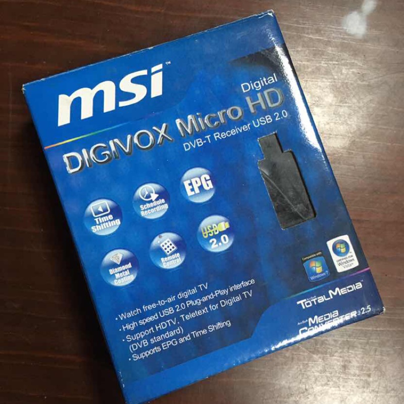 MSI 微星 數位電視棒 白色 DIGIVOX Micro HD DVB-T Receiver USB 2.0