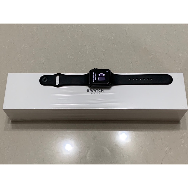 Apple Watch S3 42mm 太空灰 鋁金屬 配 黑色運動型錶帶 二手商品 附保護殼