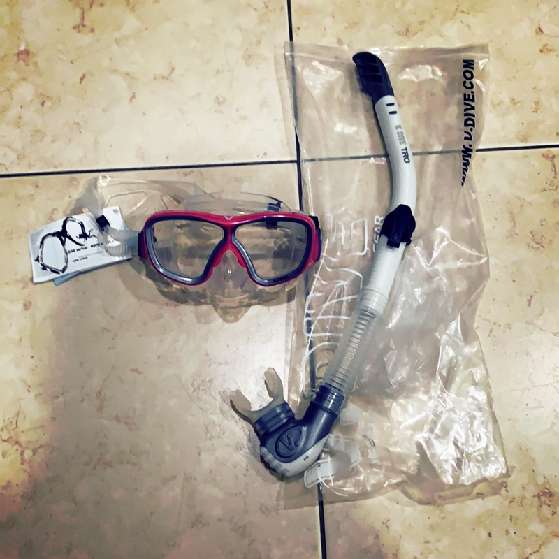 V Dive 潛水面鏡202 speed mask 及呼吸管