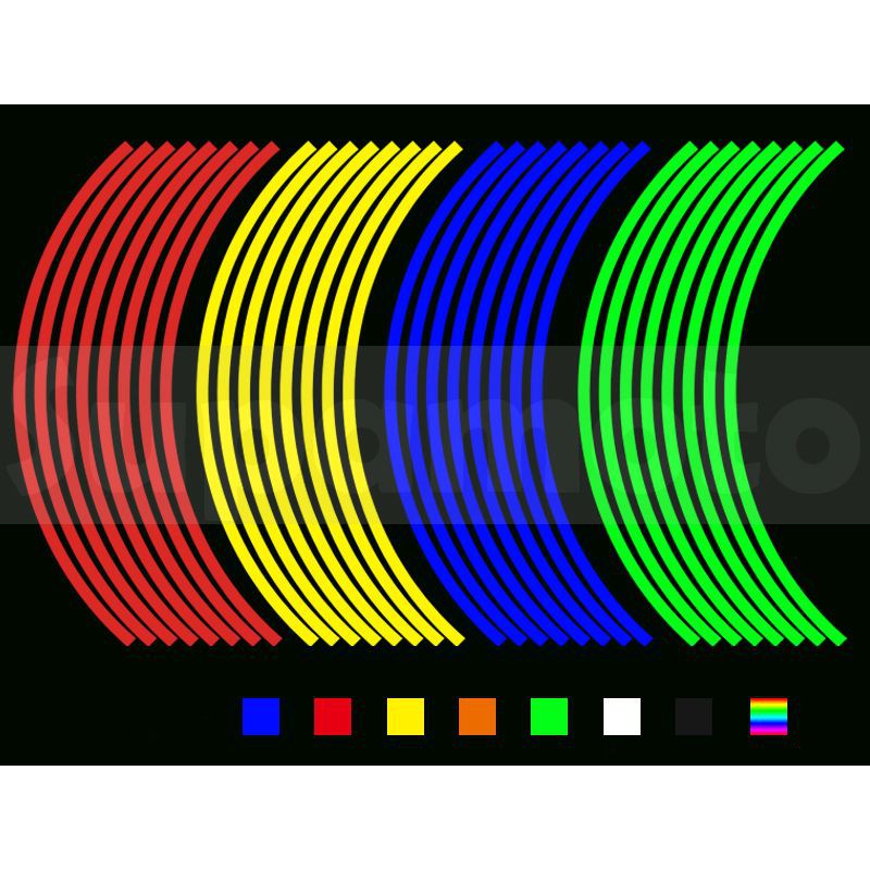 -Supamoto- 14吋 12吋 10吋 反光 輪框貼 輪貼 防水 輪框 輪圈 鋁框 鋁圈 18吋 17吋 16吋