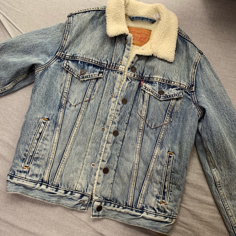 levi's shearling denim jacket