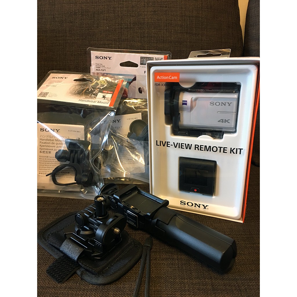 SONY FDR-X3000R 4K Action Cam 即時檢視遙控器套組(公司貨)~超值99新