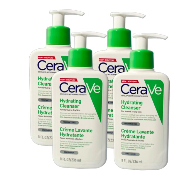 敏感肌救星 CeraVe適樂膚輕柔保濕潔膚露236ML *4入 原廠正品