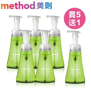 Method 美則 綠茶蘆薈泡沫洗手露 300ml x6 洗手慕斯 香氛 泡泡 天然精油 美國認證 溫和草本 清新舒緩