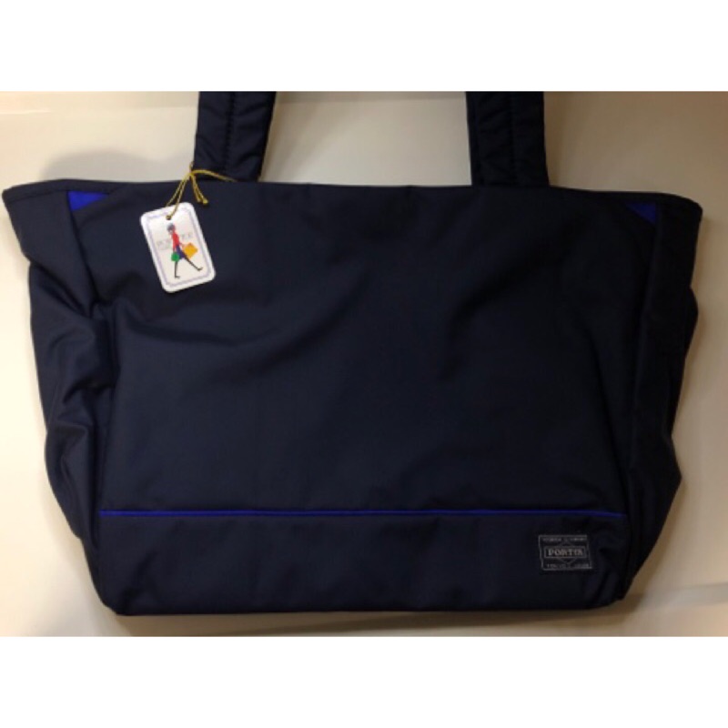 日系風格】吉田PORTER GIRL MOUSSE TOTE BAG(M) 托特包藍色日本購入 日系風格】吉田PORTER GIRL MOUSSE TOTE BAG(M) 托特包藍色日本購入