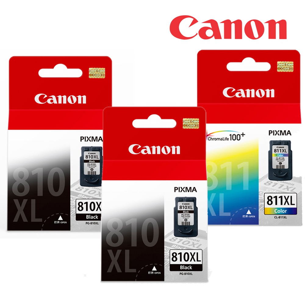 Canon PG-810XL+CL-811XL 原廠高容量墨水匣組合(2黑1彩) 現貨 廠商直送