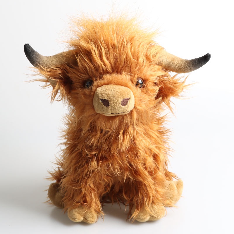 🤩買到賺到🤩新品Highland Cow 仿真蘇格蘭 高地牛 毛絨公仔 老黃牛 兒童玩具