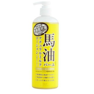 日本製 Loshi 北海道馬油 保水潤澤保濕乳液 馬油乳液 485ml 乾燥肌膚用 102297