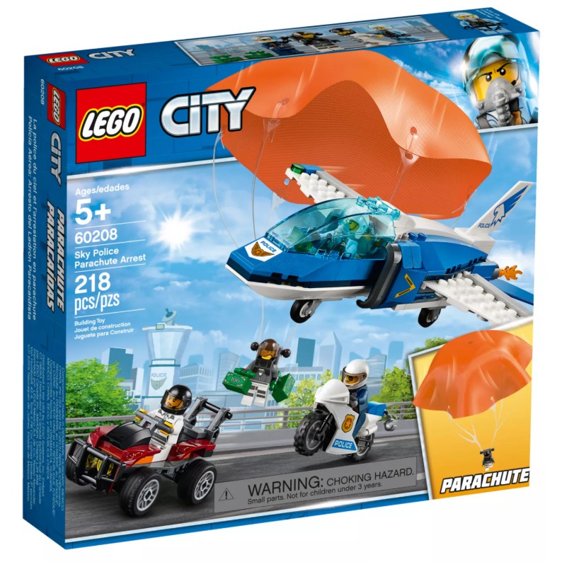 【ToyDreams】LEGO樂高 城市CITY 60208 航警降落傘追捕