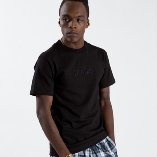 PLEASURES CORE LOGO EMBROIDERED T-SHIRT 黑白色 短袖 電繡LOGO 洛杉磯品牌