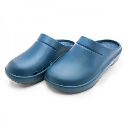 牛頭牌拖鞋 土豆三代 前包後空 符合人體工學 腳底筋膜炎、腳痛者的最愛 防水氣墊拖鞋~藍色~【Z.U SHOES】